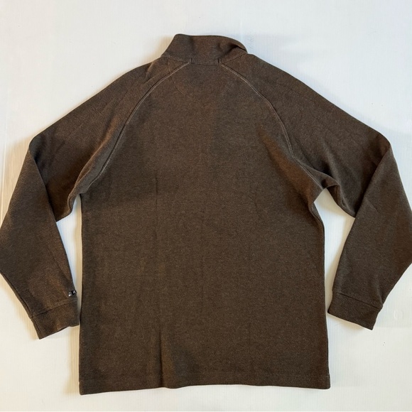 Tiger Woods Collection Half Zip Pullover Sweater Men’s Size Medium Color Brown - Picture 4 of 9
